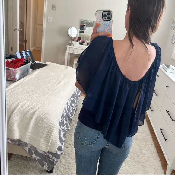 Flowy blue top - Picture 2 of 6